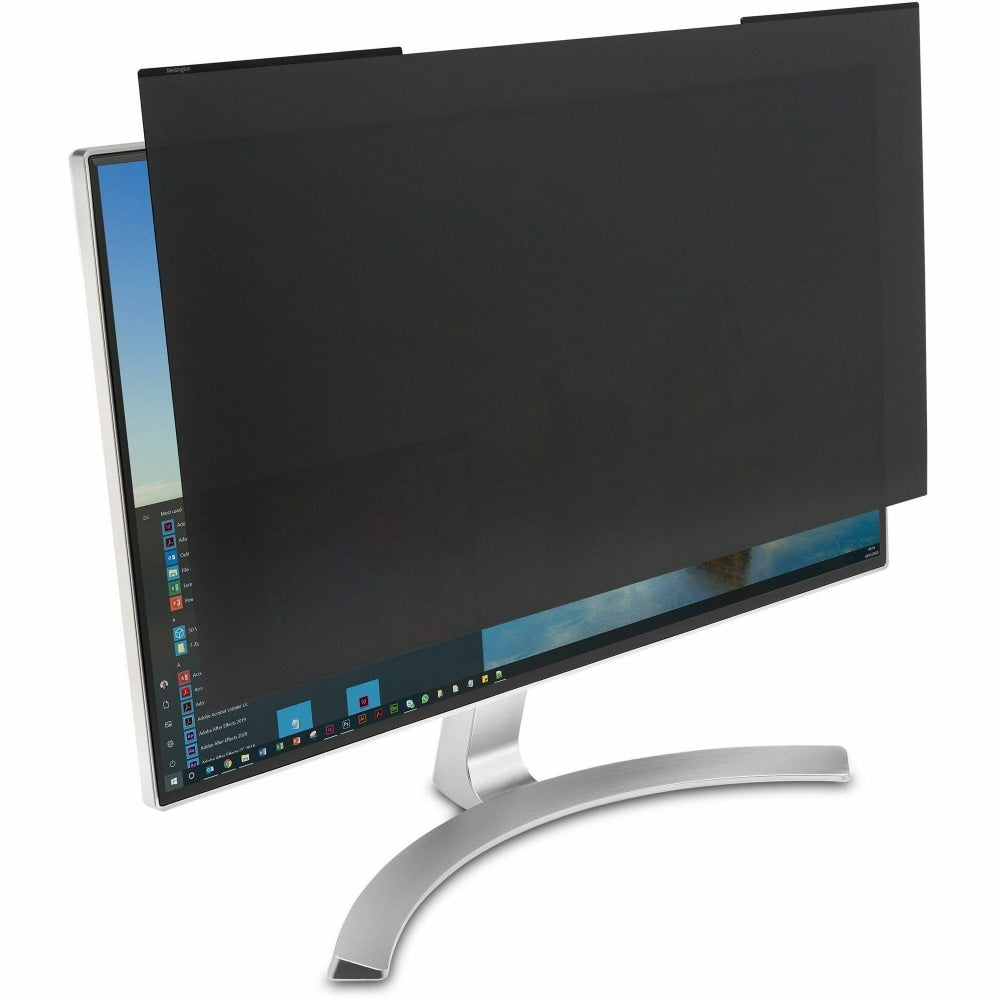 Kensington MagPro 24.0in Monitor Privacy Screen with Magnetic Strip - For 24in Widescreen LCD Monitor - 16:9 - Fingerprint Resistant, Scratch Resistant, Damage Resistant - 1 - TAA Compliant