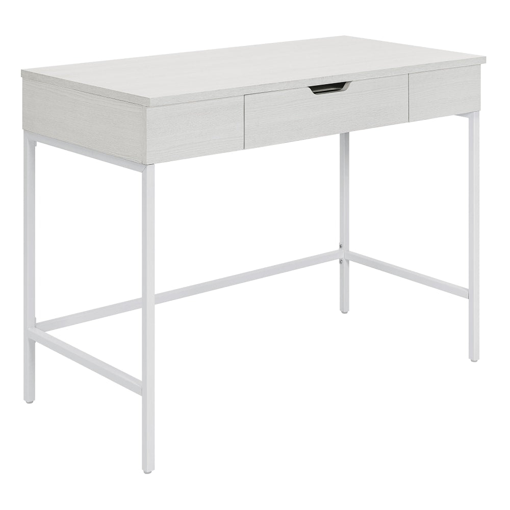 Office Star Contempo 40inW Worksmart Sit-To-Stand Desk, White Oak