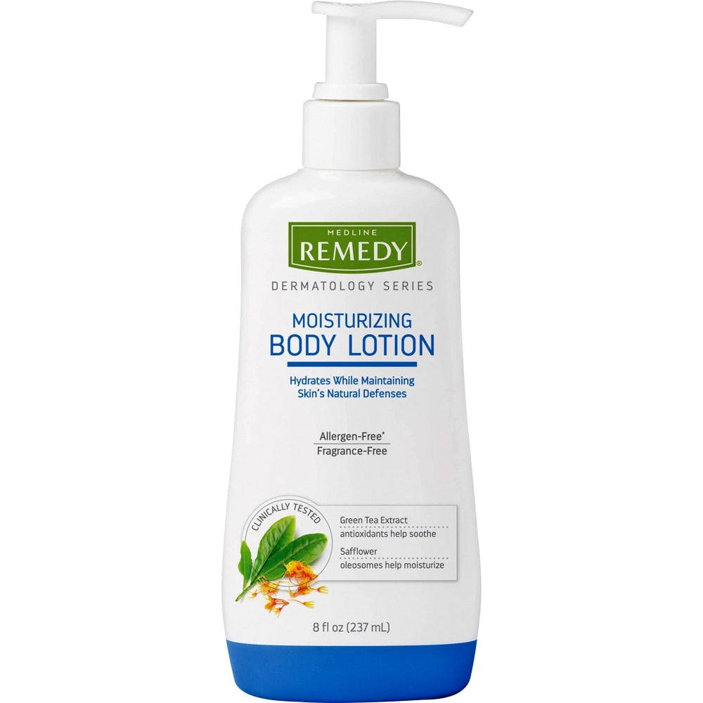 Remedy Moisturizing Body Lotion - Lotion - 8 fl oz - Applicable on Body - Rough Skin - Moisturising, Fragrance-free, Hypoallergenic, pH Balanced, Paraben-free, Aloe-free, Phthalates-free, Sulfate-free - 1 Each