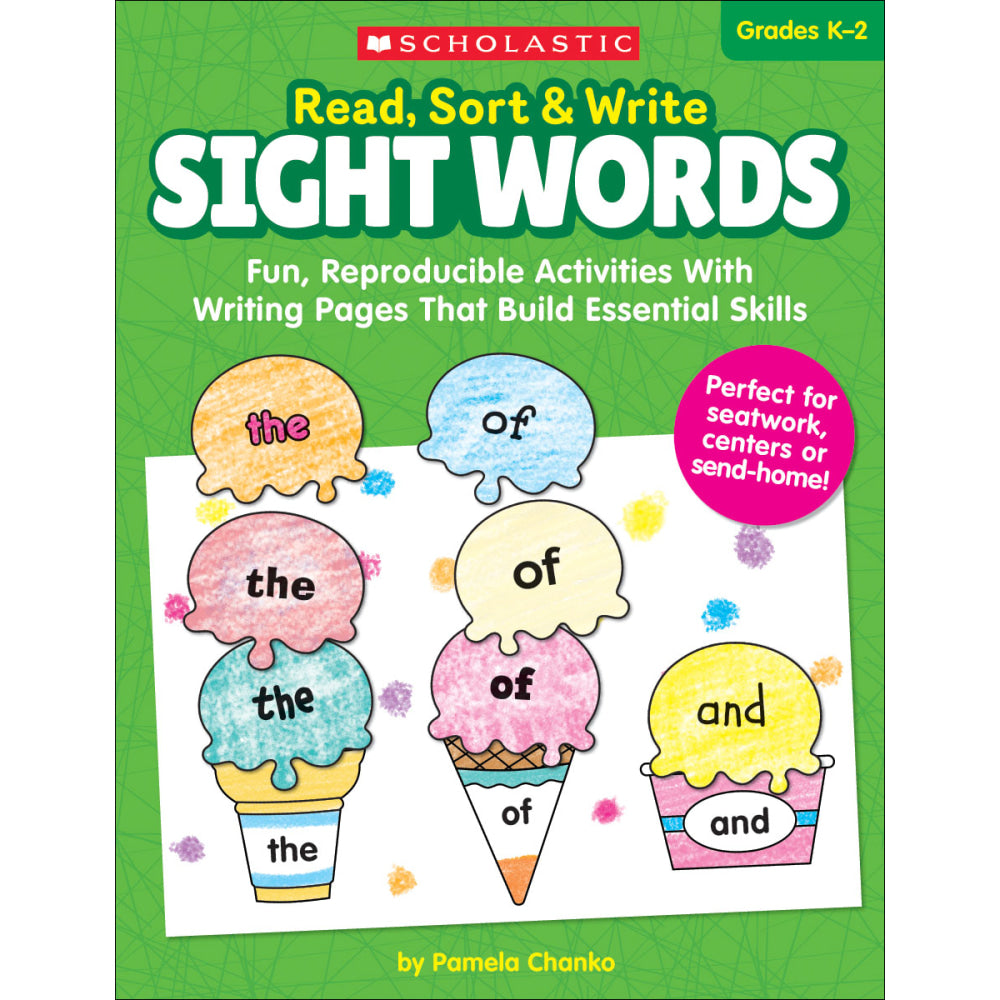 Scholastic Read, Sort & Write: Sight Words Book, Preschool - Grade 2