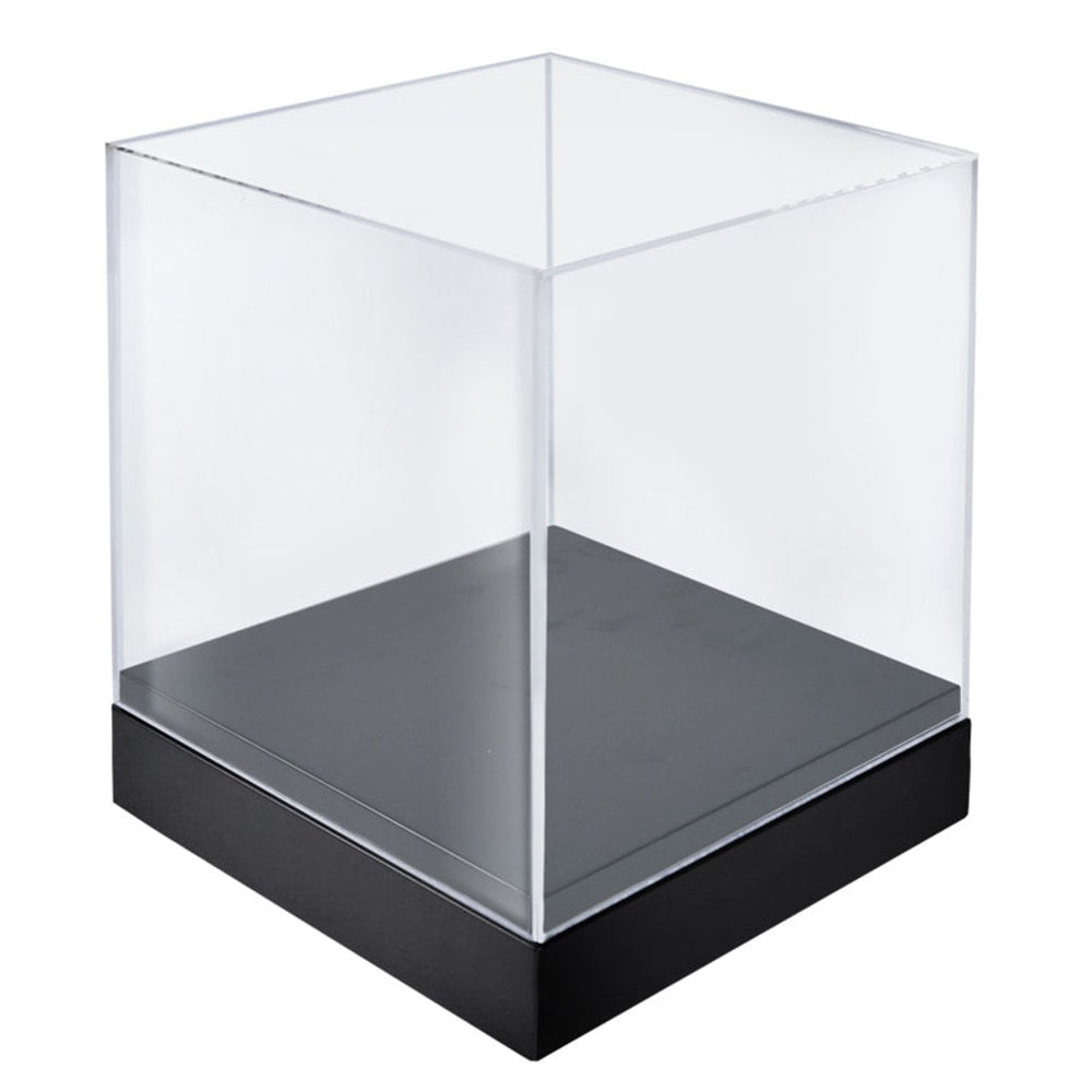 Azar Displays Deluxe Cube Showcase, Medium Size, 10in x 10in x 10in, Clear