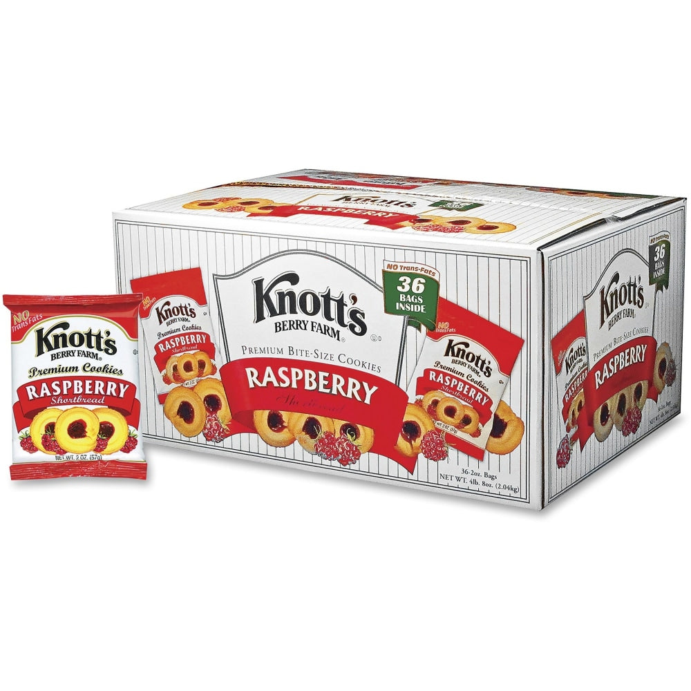 Knotts Berry Farm Raspberry Cookies, 2 Oz , Box Of 36