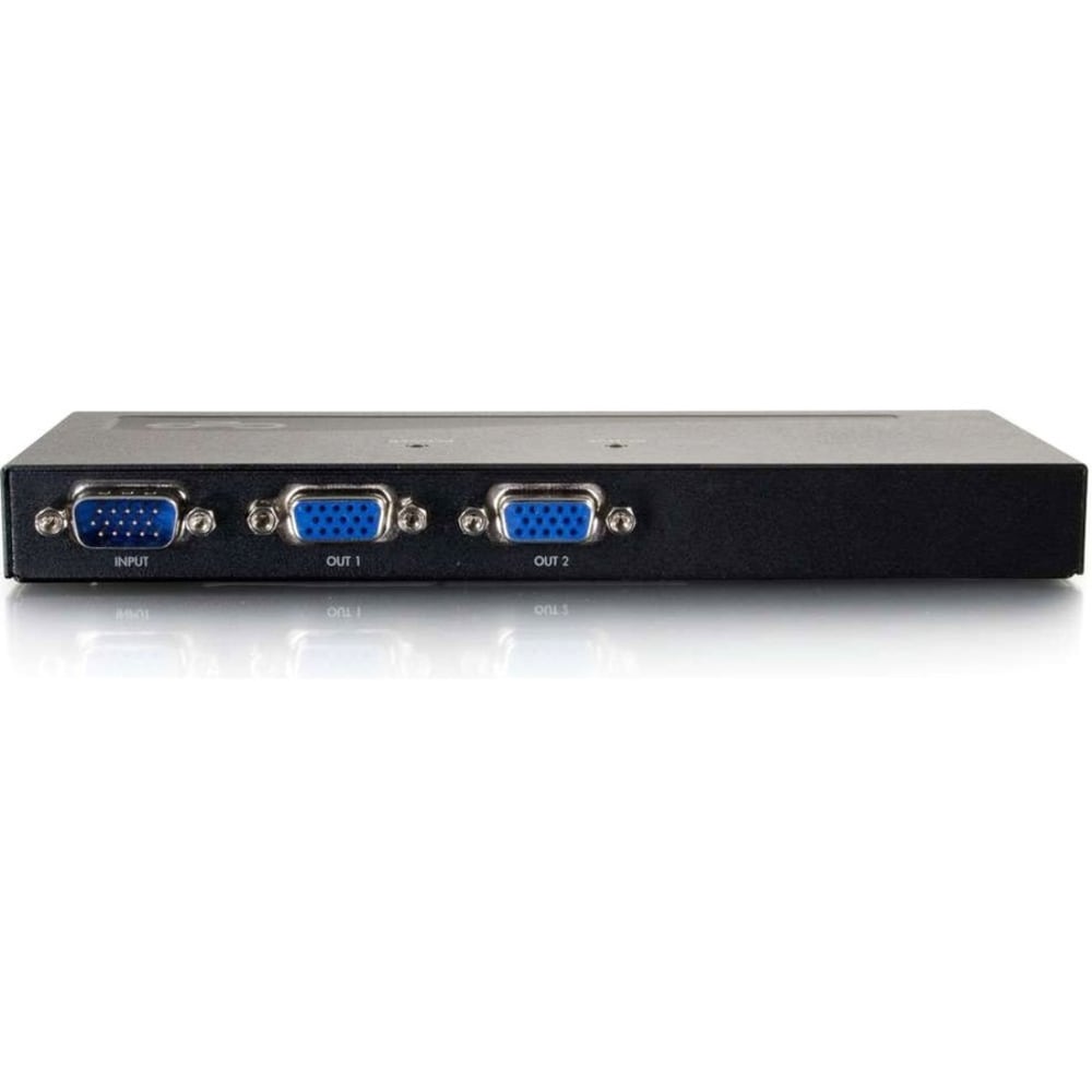 C2G 2-Port UXGA Monitor Splitter/Extender (Male Input) - 1 x Computer, 2 x Monitor - 1920 x 1440 @ 80Hz - SVGA, XGA