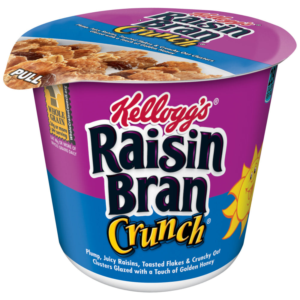 Kelloggs Raisin Bran Cereal-In-A-Cup, 2.8 Oz, 6 Cups