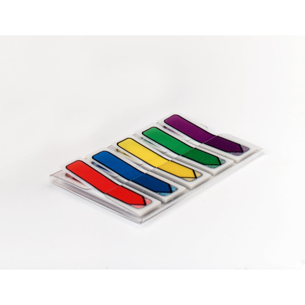 Post-it Notes Arrow Flags, 1-3/4in x 1/2in, Assorted Primary Colors, Pack Of 100 Flags