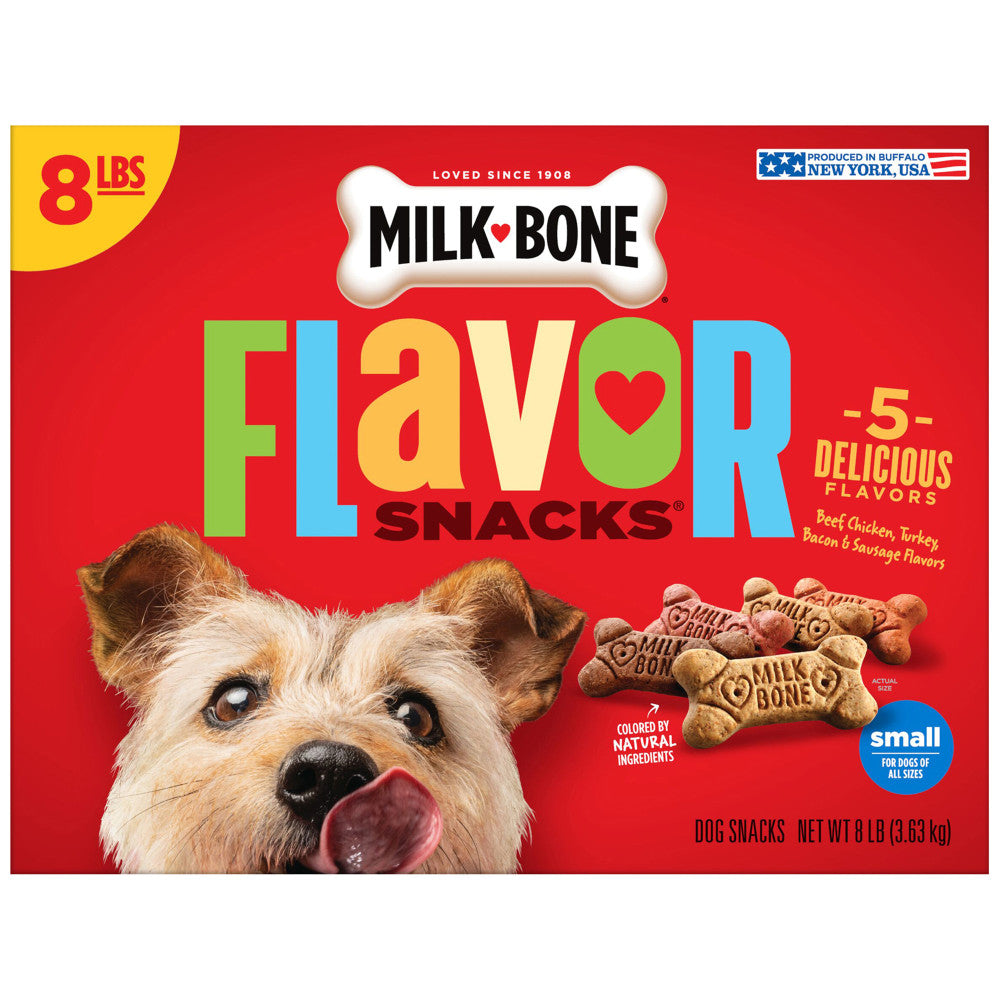 Milk-Bone Flavor Snacks Dog Biscuits, 8-Lb Box