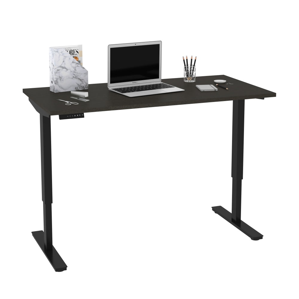 Bestar Universel Electric 60W Standing Desk, Deep Gray