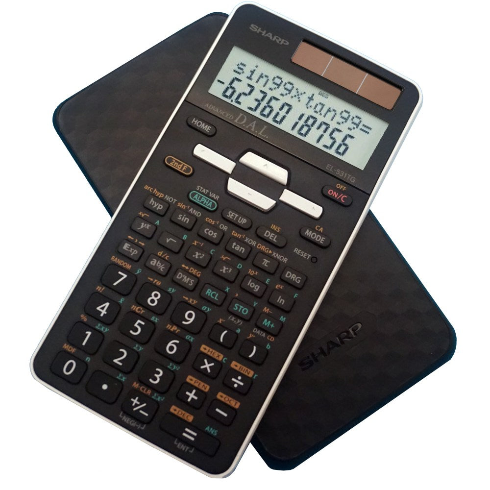 Sharp Scientific Calculator With 2-Line Display, EL531TGBBW