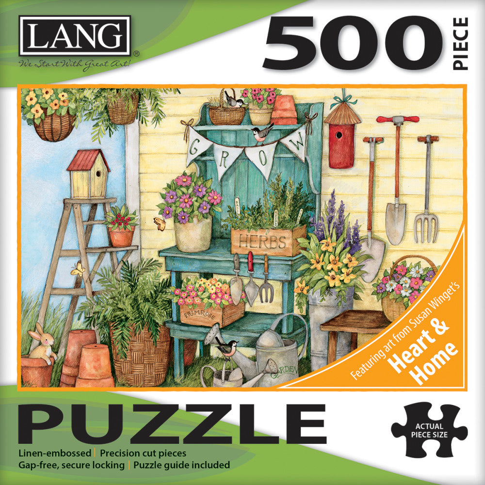 Lang 500-Piece Jigsaw Puzzle, Potters Bench