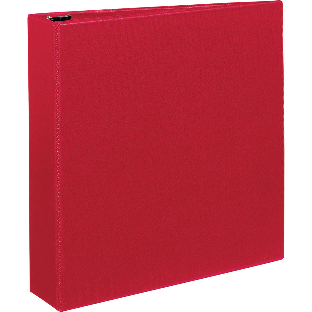 Avery Durable 3-Ring Binder With EZ-Turn Rings, 2in Ring 45% Recycled, Red