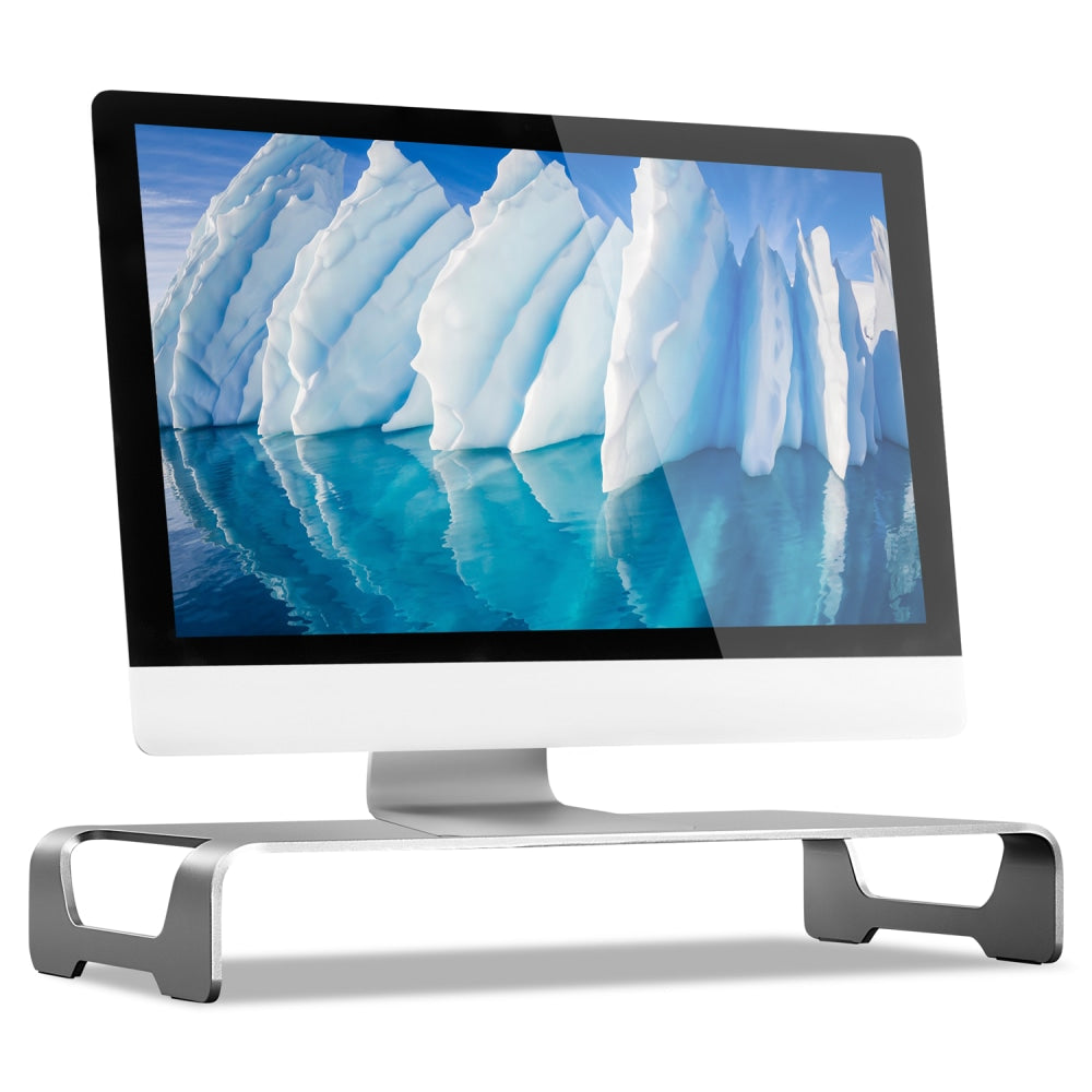 Mount-It! Aluminum Monitor Stand, Silver, MI-7275