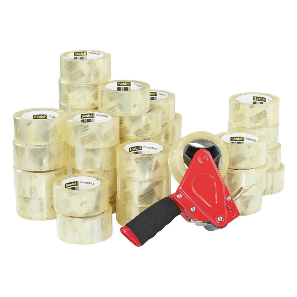 Scotch Commercial Grade Packing Tape With Dispenser, 1-7/8in x 54.6 Yd., Case Of 36 Rolls