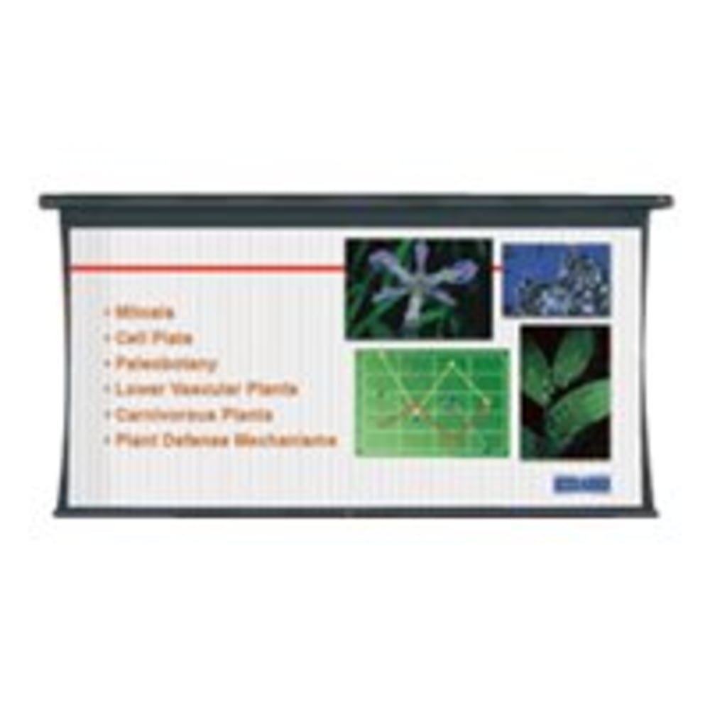 Da-Lite Tensioned Large Cosmopolitan Electrol Video Format - Projection screen - ceiling mountable, wall mountable - motorized - 120 V - 180in (179.9 in) - 1.33:1 - Da-Mat - black powder coat