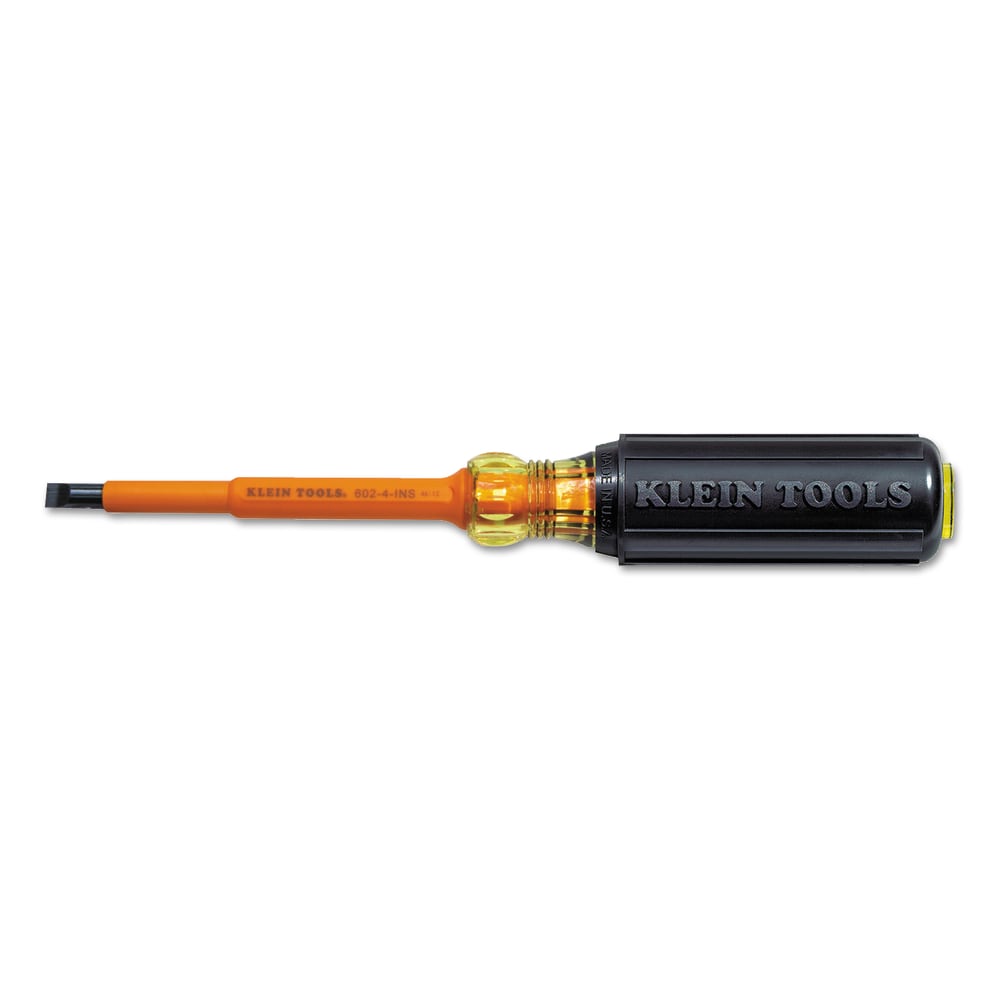 Insulated Screwdriver, 1/4 in, Cabinet Tip