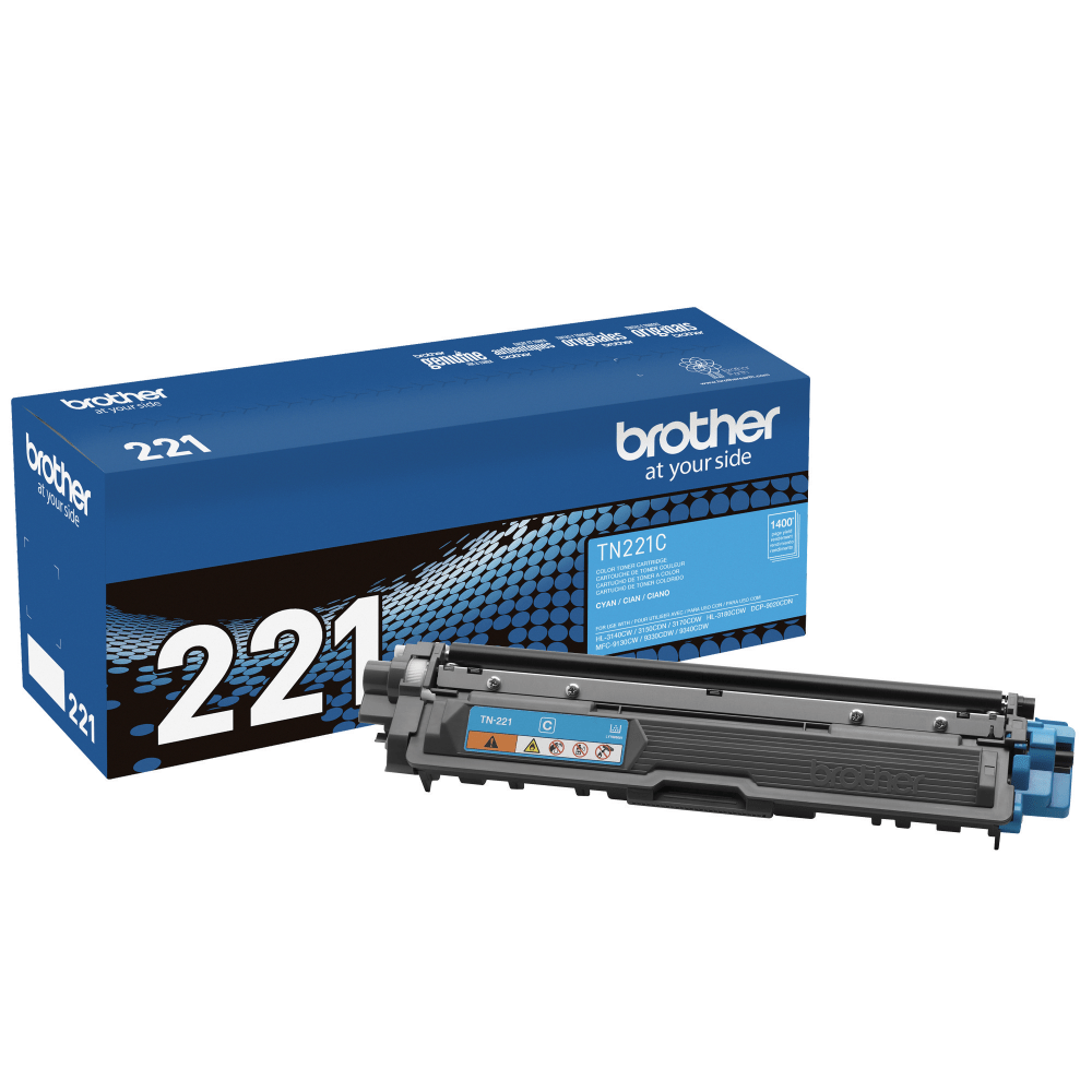 Brother TN-221 Cyan Toner Cartridge, TN-221C