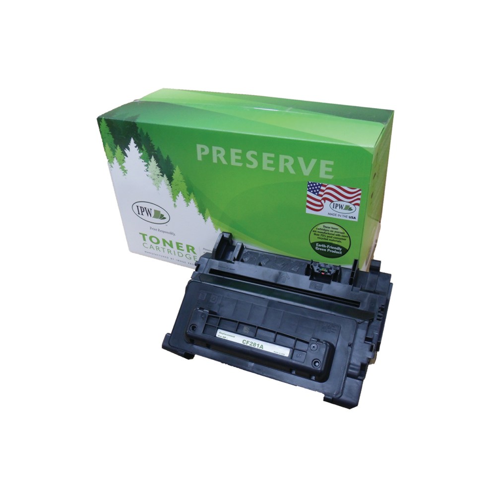 IPW Preserve Remanufactured Black Toner Cartridge Replacement For HP 81A, CF281A, 845-81A-ODP