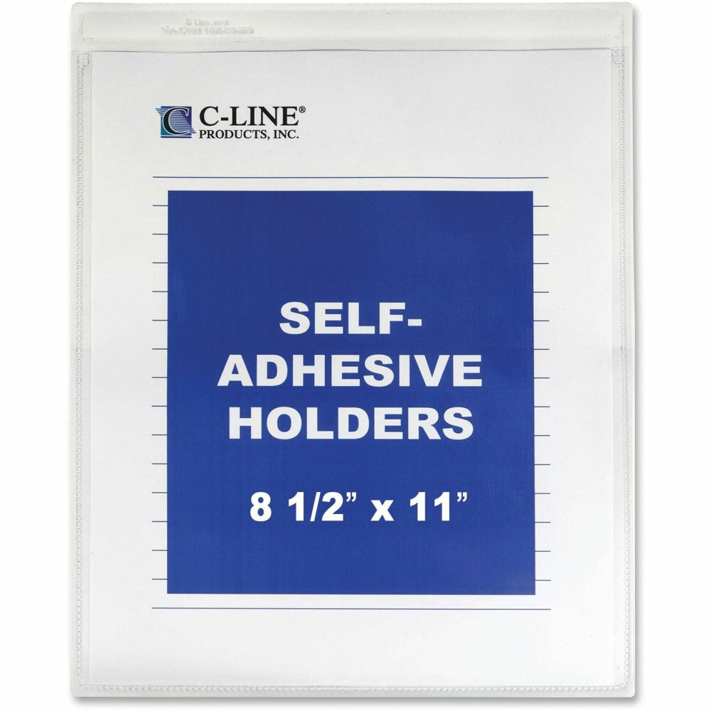 C-Line Self-Adhesive Seal Shop Ticket Holders, 9in x 12in, Box Of 50