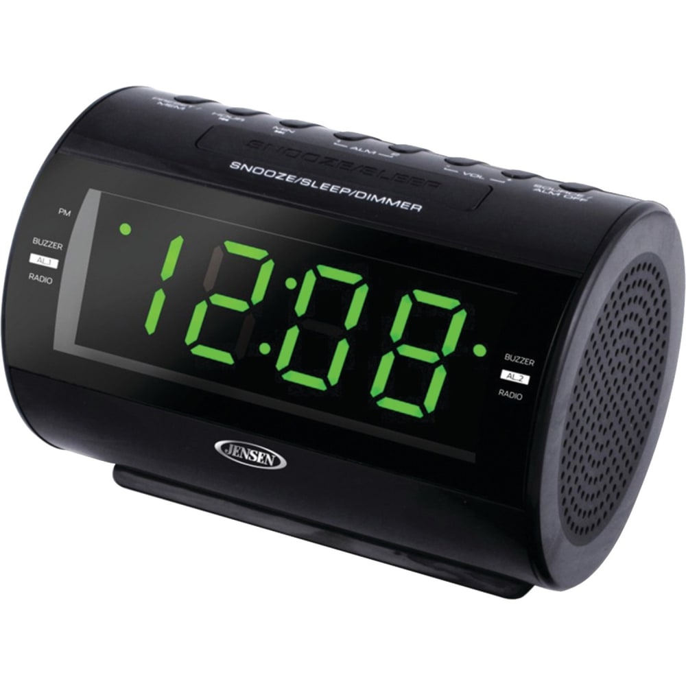 Jensen JCR-210 Clock Radio - 2 x Alarm - AM, FM