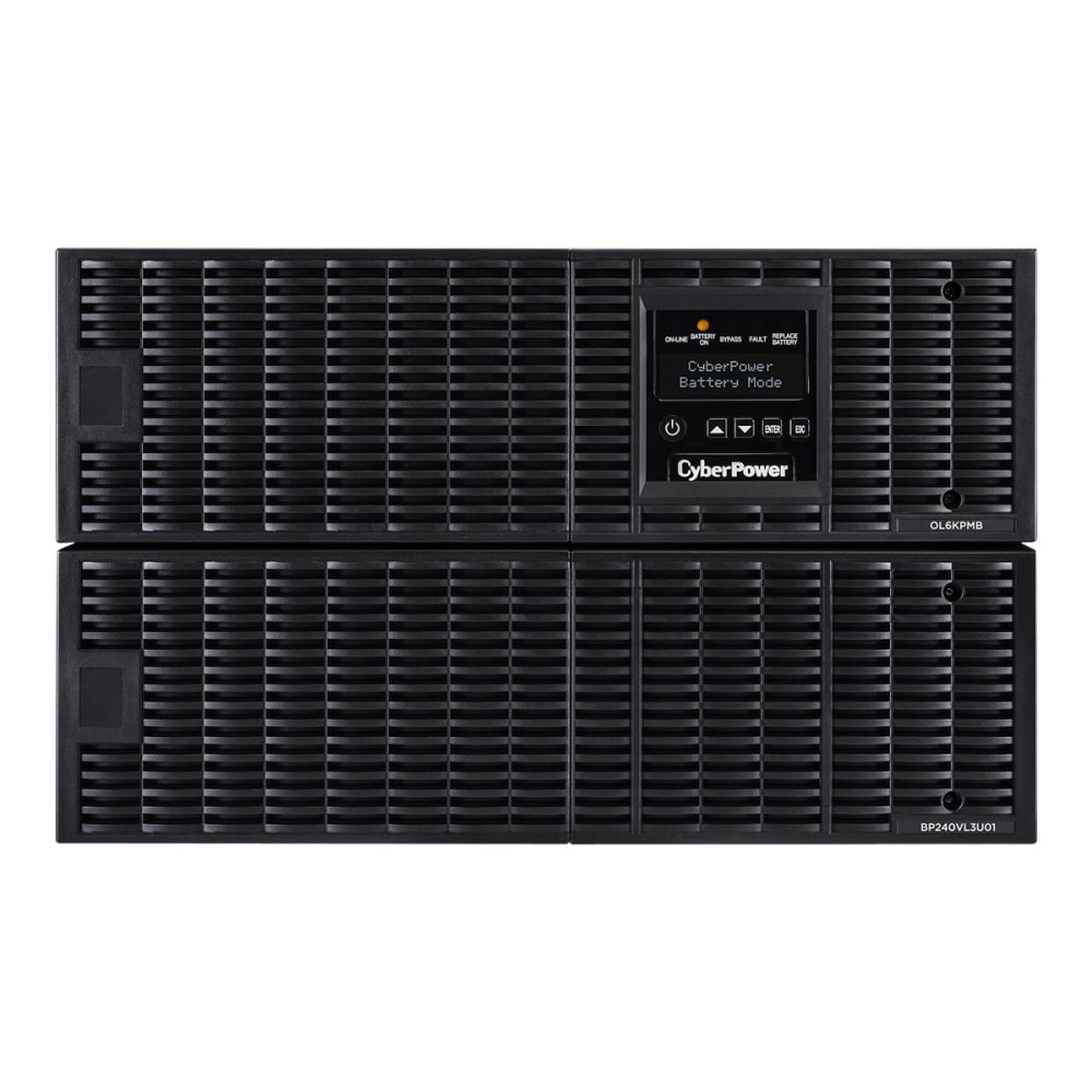 CyberPower Smart App Online OL6KRTHW - UPS (rack-mountable / external) - AC 200-240 V - 6000 Watt - 6000 VA - 7 Ah - Ethernet, RS-232, USB - output connectors: 1 - 6U