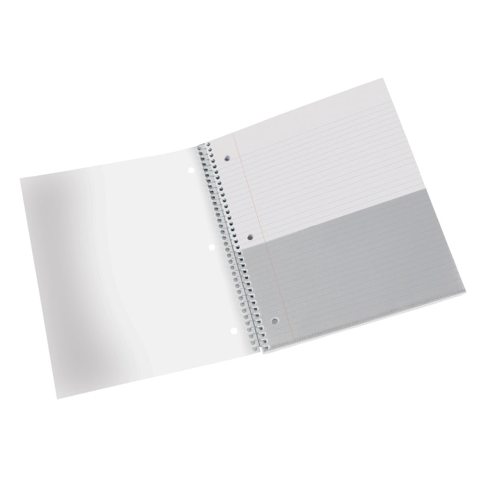 Office Depot Brand Stellar Poly Notebook, 8-1/2in x 11in, 1 Subject, College Ruled, 100 Sheets, Lavender