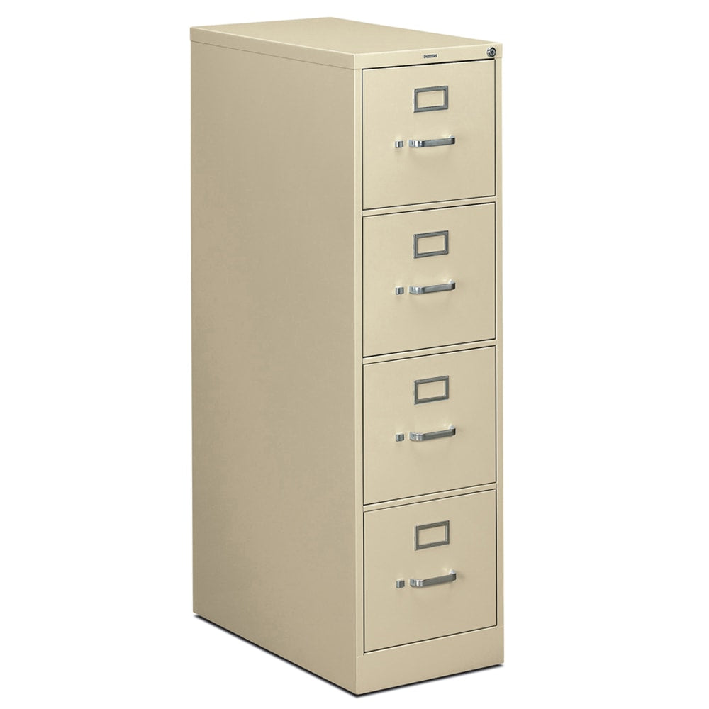 HON 310 26-1/2inD Vertical 4-Drawer Letter-Size File Cabinet, Putty