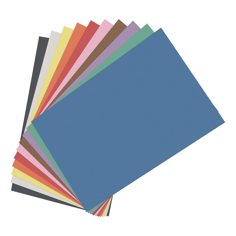 Office Depot Brand Construction Paper, 12in x 18in, 100% Recycled, Assorted Colors, Pack Of 50 Sheets