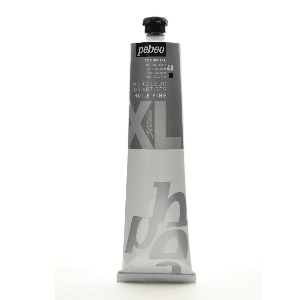 Pebeo Studio XL Oil Paint, 200 mL, Neutral Gray, Pack Of 2