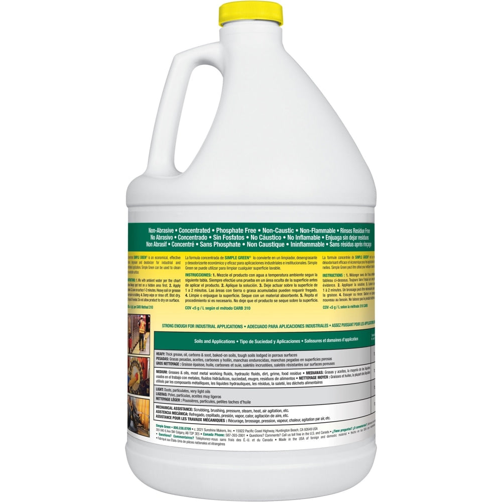 Simple Green All-Purpose Cleaner, Lemon Scent, 128 Oz Bottle