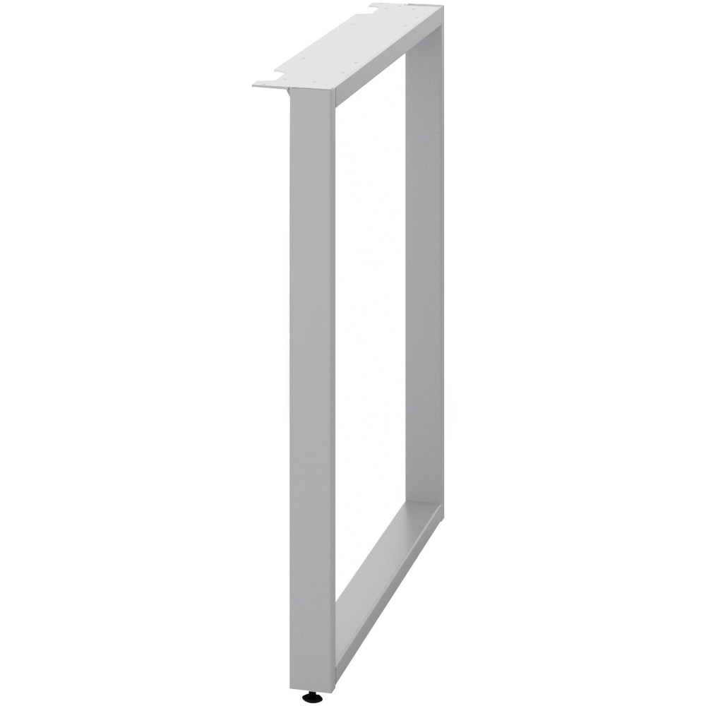 HON Voi O-Leg Support For Low Credenza And Rectangular Worksurface, Platinum Metallic