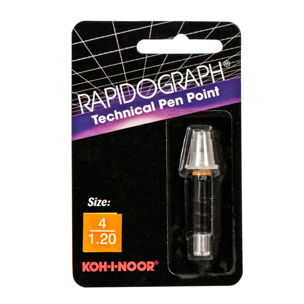 Koh-I-Noor Rapidograph No. 72D Replacement Point, 4, 1.2 mm