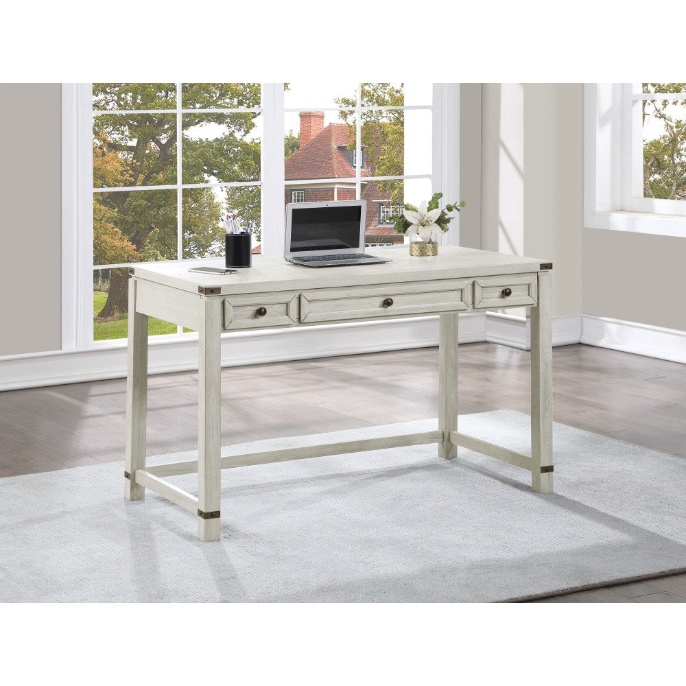 Office Star Baton Rouge 48inW Home Office Computer Desk, Champagne Oak