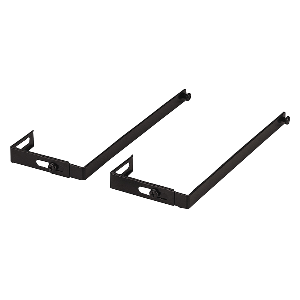 OIC Adjustable Partition Hangers, Black, Pack Of 2