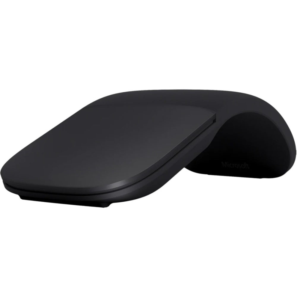 Microsoft Arc Mouse (Black) - BlueTrack - Wireless - Bluetooth - 2.40 GHz - Black - 1000 dpi - Scroll Plane - 2 Button(s)