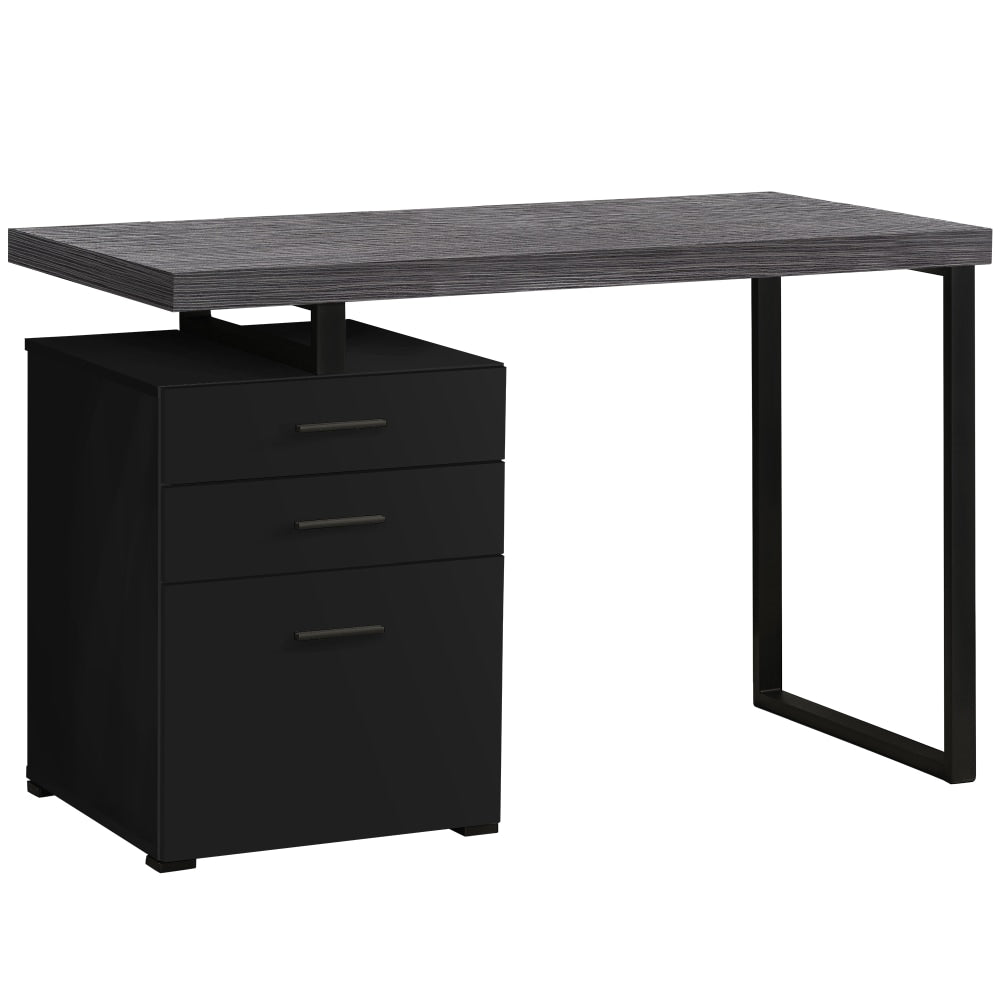 Monarch Specialties Melody 48inW Computer Desk, Black/Gray