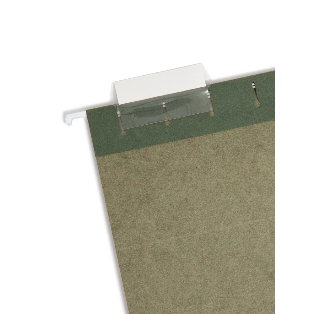 Smead Premium-Quality Hanging Folders, 1/5-Cut Tabs, Letter Size, Standard Green, Pack Of 25 Folders