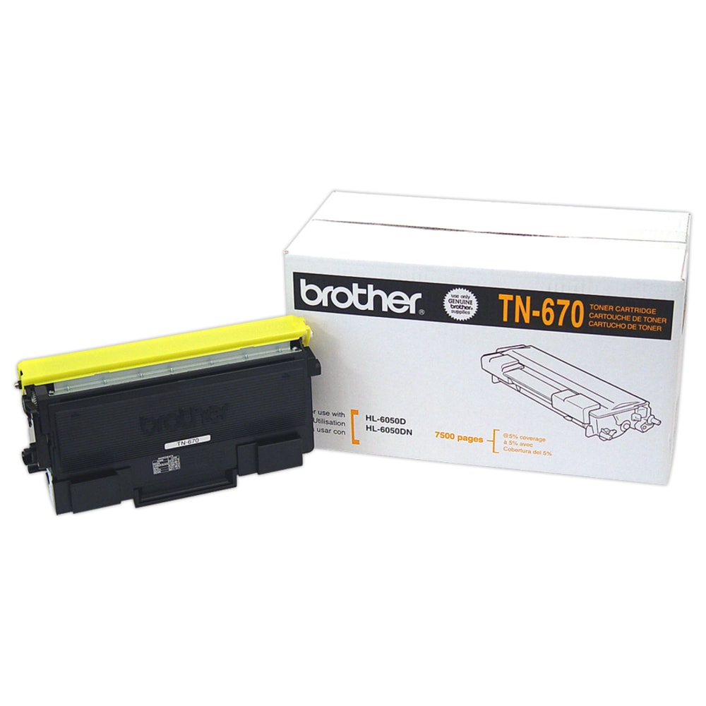 Brother TN-670 Black Toner Cartridge, TN-670BK