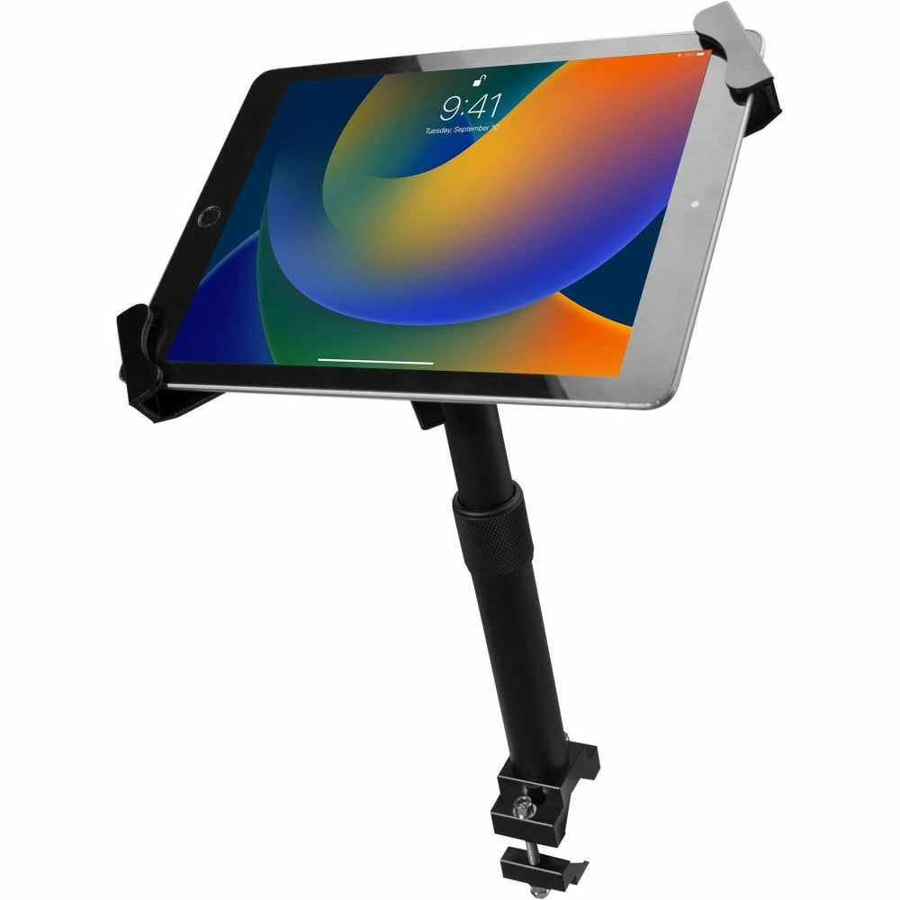 CTA Digital Height-Adjustable Tube-Grip Security Mount for 7-14 Inch Tablets - Height Adjustable - 7in to 14in Screen Support - 1