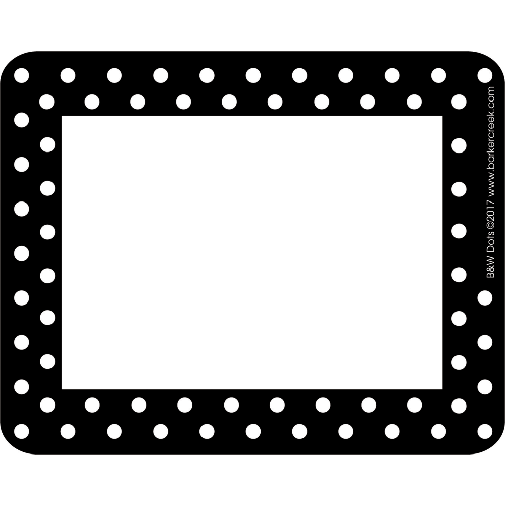 Barker Creek Name Plate/Name Tag Set, Dot