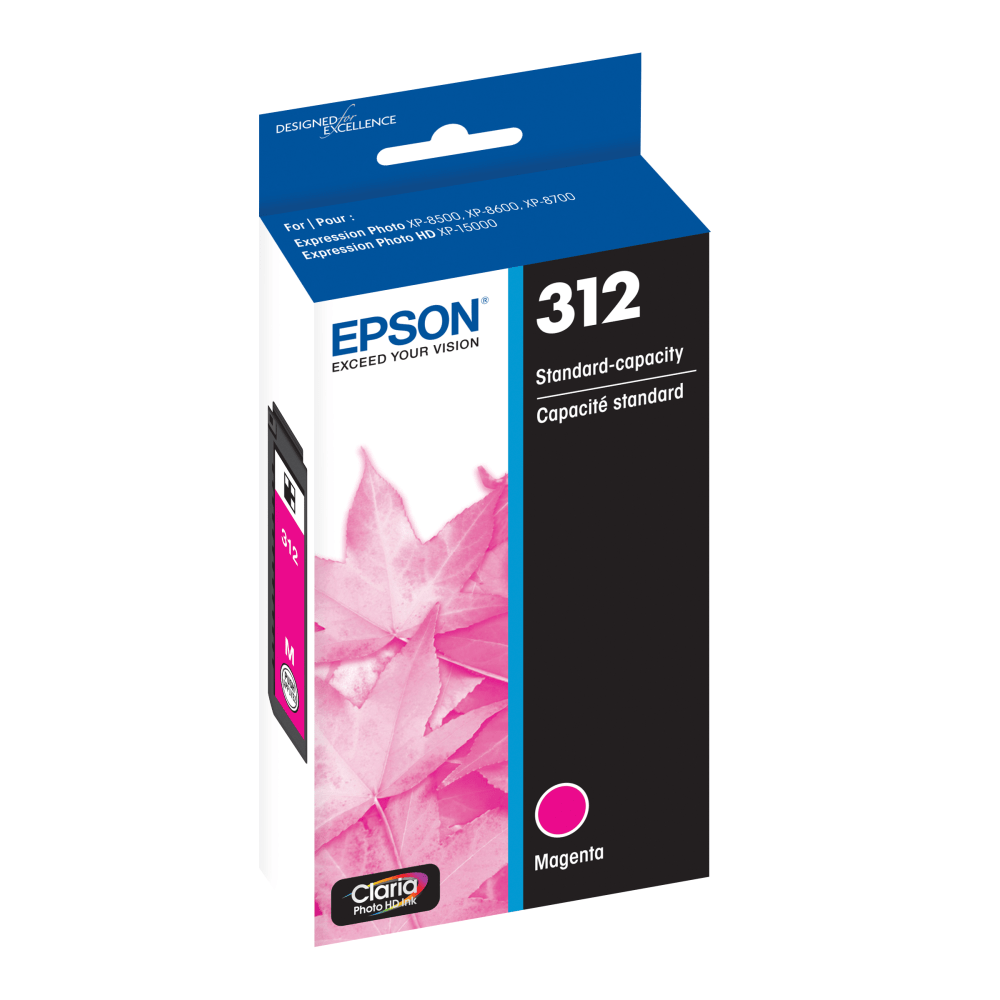 Epson 312 Claria Photo Magenta Ink Cartridge, T312320-S