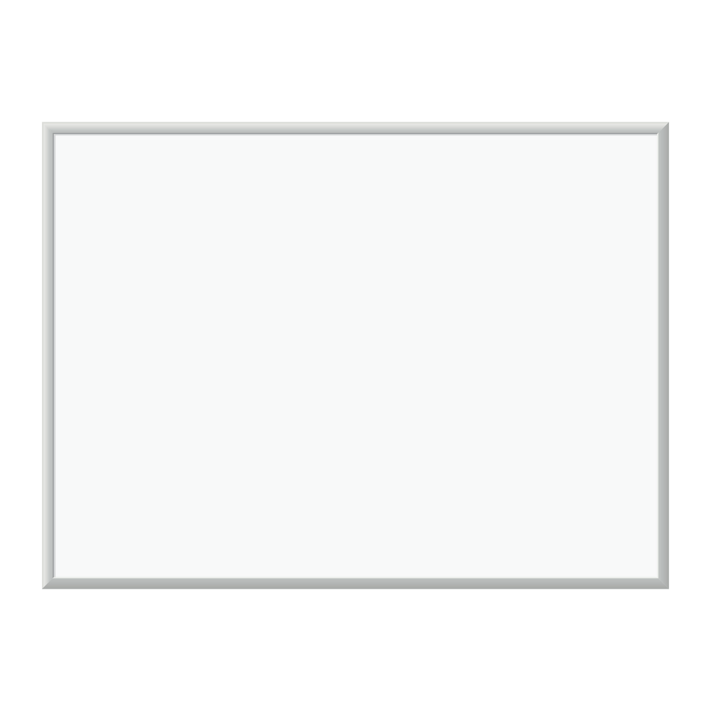 U Brands Magnetic Dry-Erase Board, 47in x 35in, Silver Aluminum Frame