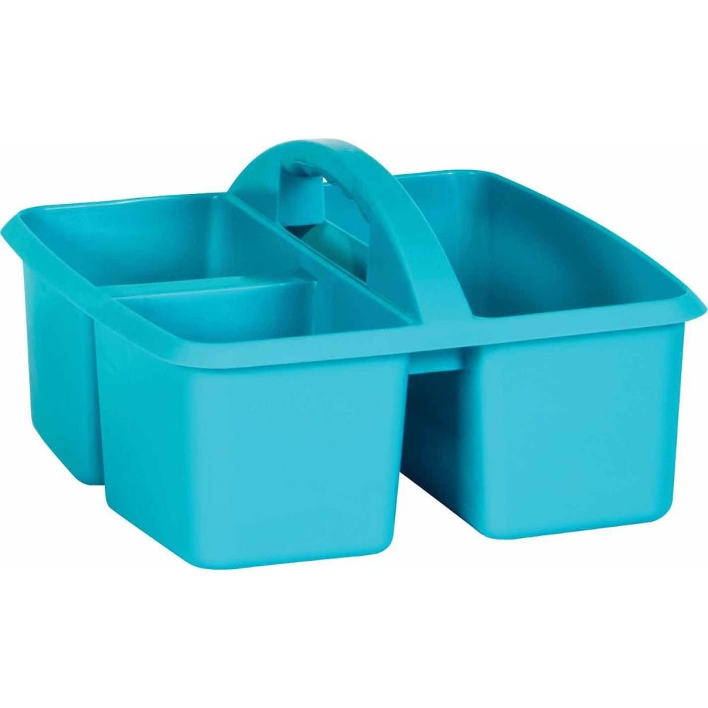 Teacher Created Resources Plastic Storage Caddies, Medium Size, Teal, Pack Of 6 Caddies