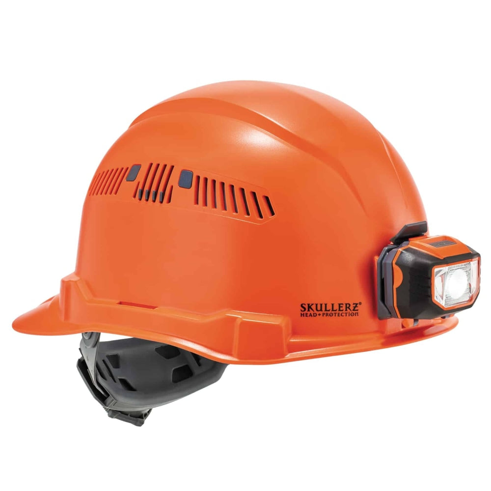 Ergodyne Skullerz 8972LED Class C Hard Hat Cap, Orange