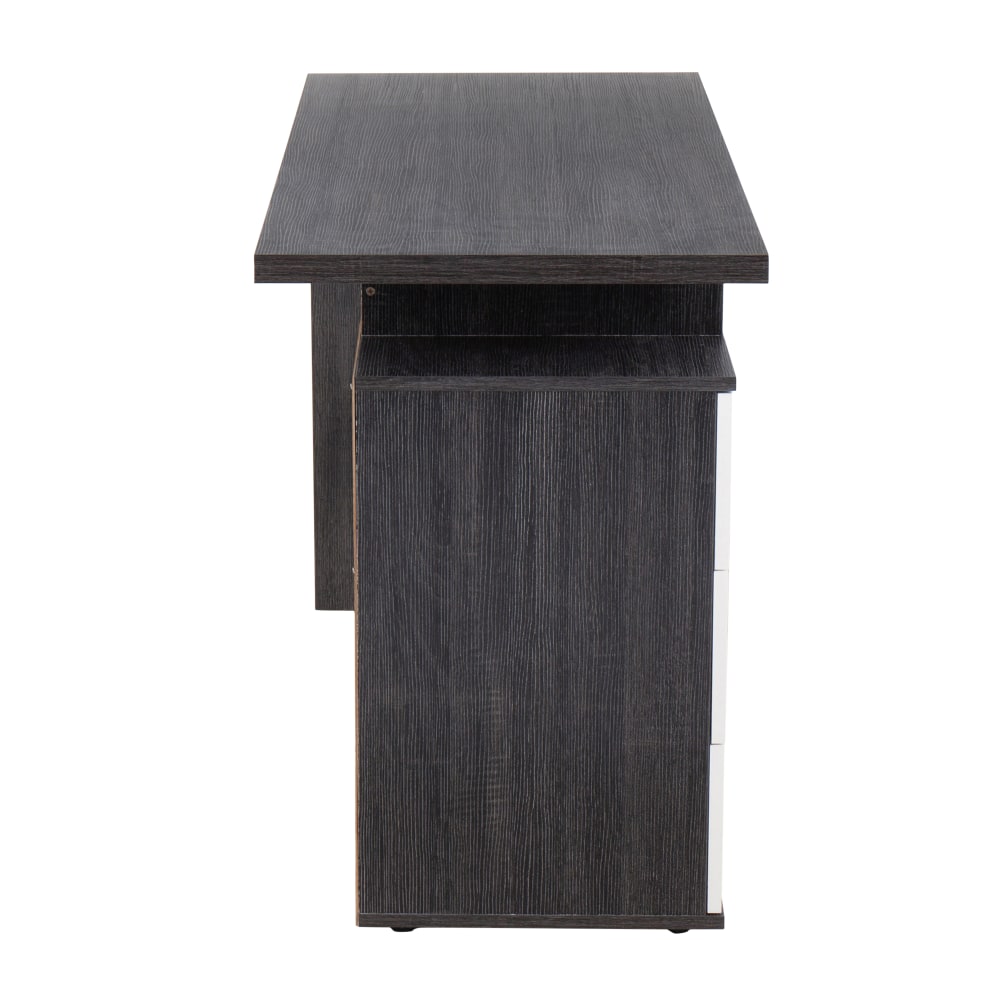 LumiSource Quinn 48inW Computer Desk, Charcoal/White