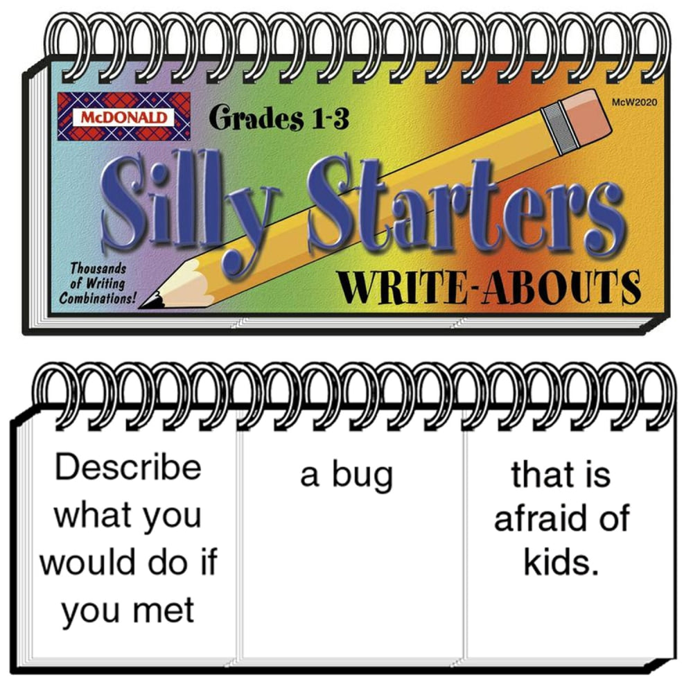 McDonald Publishing Silly Starters Write-Abouts, Grade 1-3, Pack Of 2 Write-Abouts