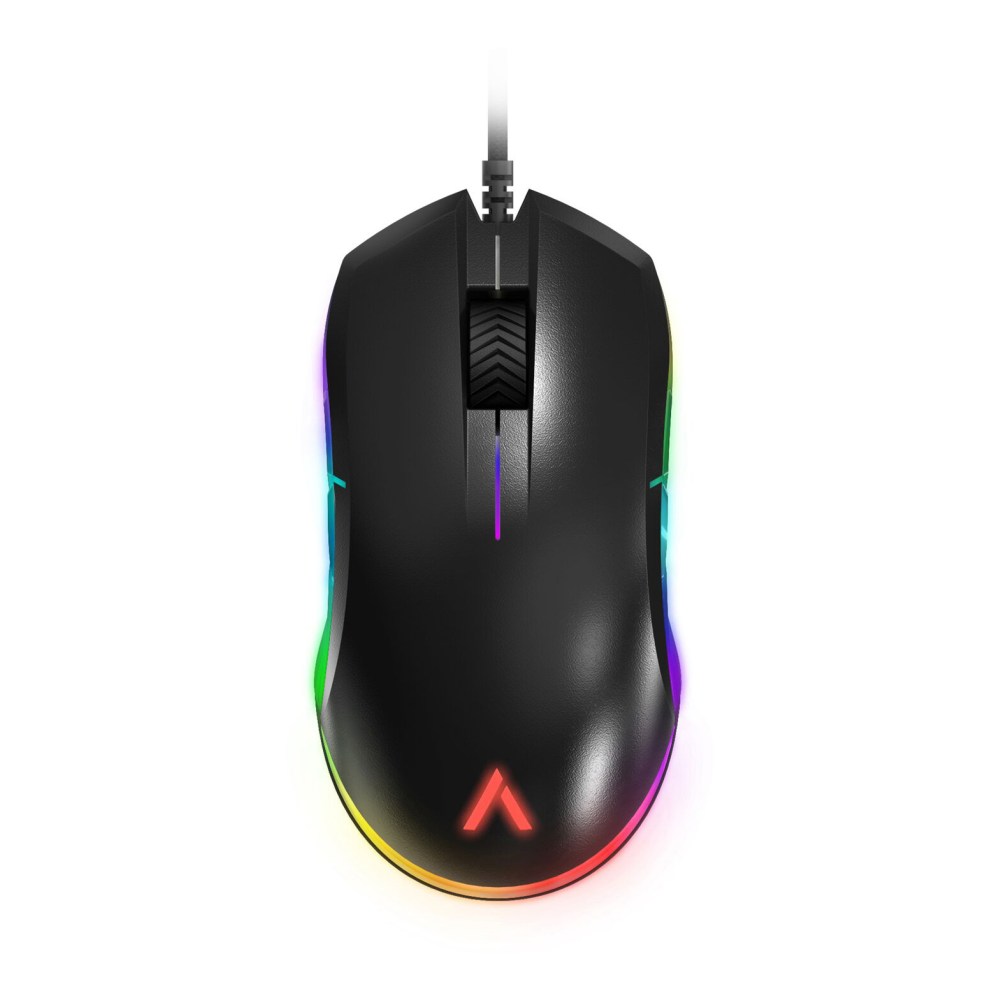 Azio ATOM Ambidextrous RGB Gaming Mouse, Black, GM-ATOM-01