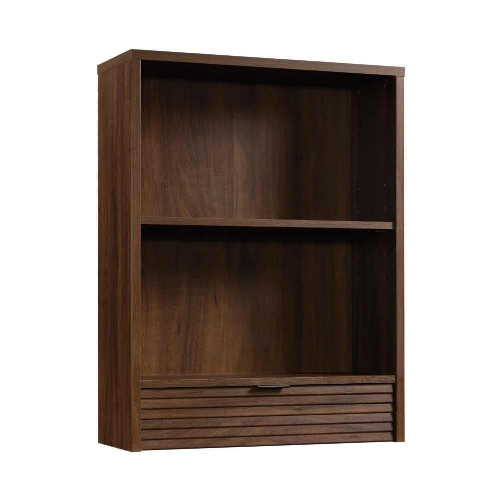 Sauder Englewood 26inH Hutch For Library Base, Spiced Mahogany