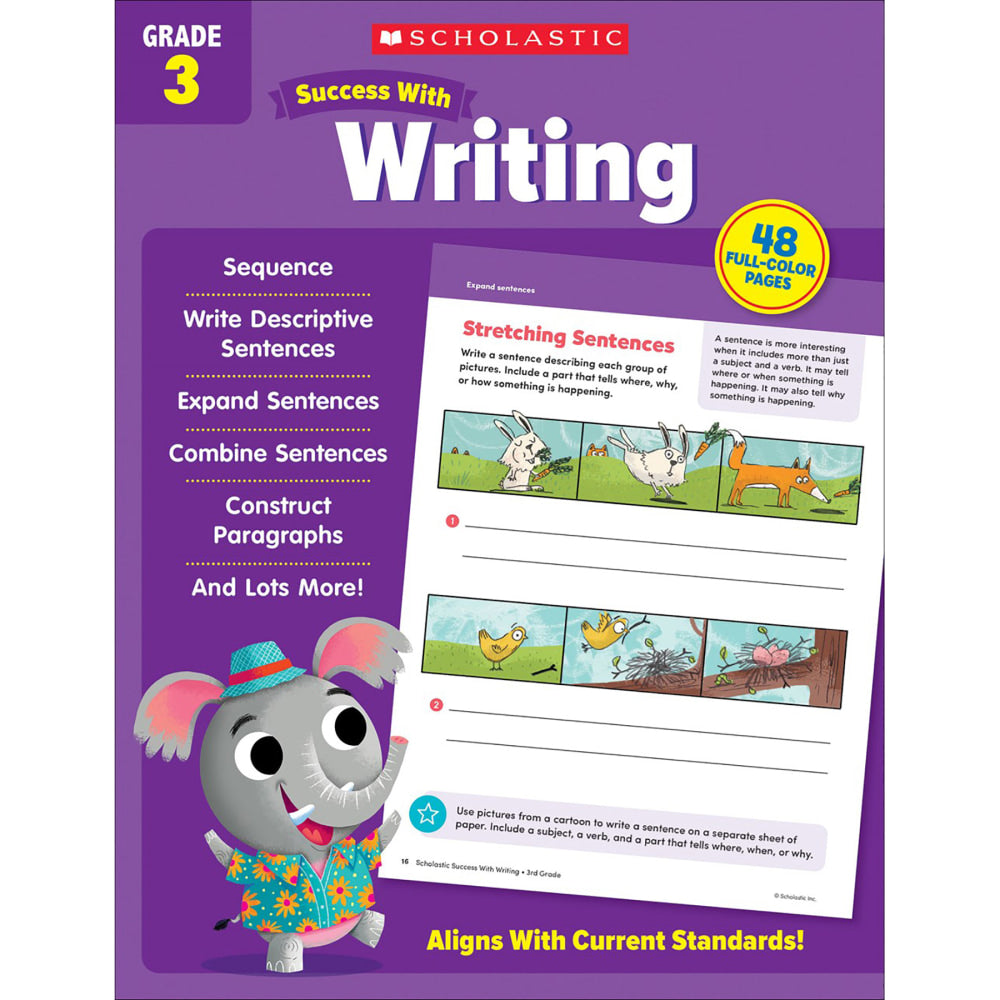 Scholastic Teacher Resources Grade Success Workbooks, 3rd Grade, Set Of 4 Books