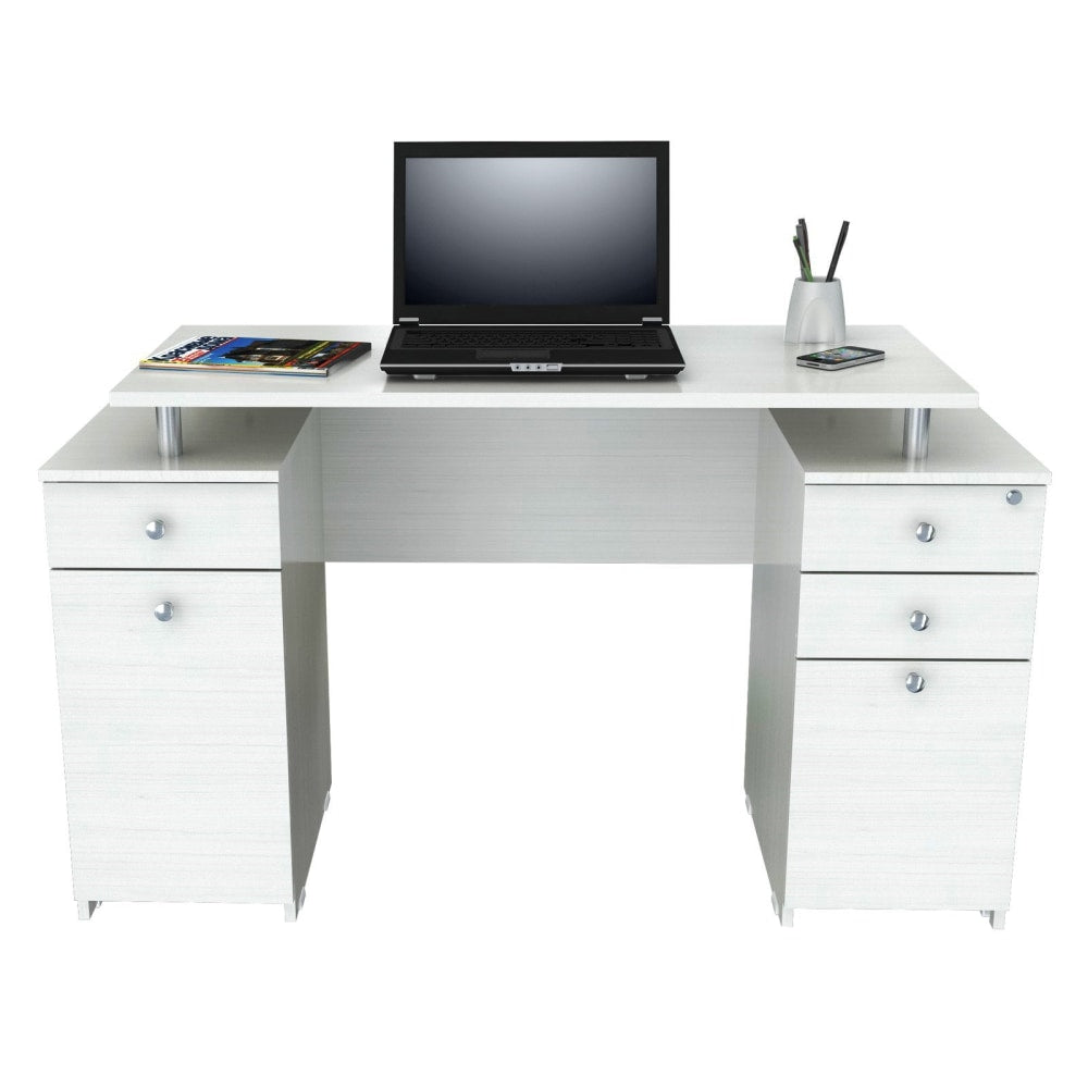 Inval Laura 50inW Standard Computer Desk, Washed Oak