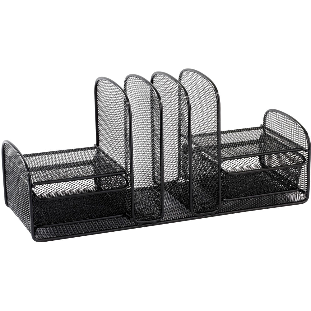 Safco Onyx Mesh Desk Organizer, Black