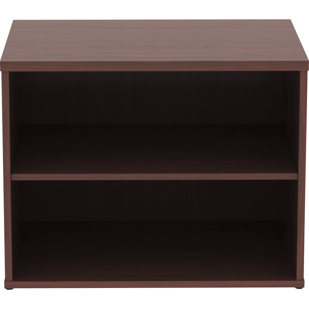 Lorell Relevance 2-Shelf Open Storage, Mahogany